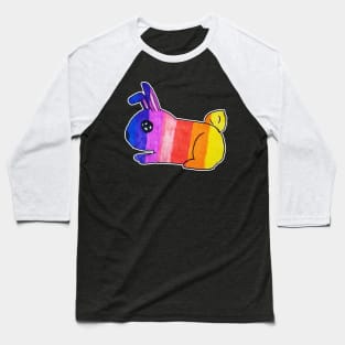 Rainbow Easter Bunny Baseball T-Shirt